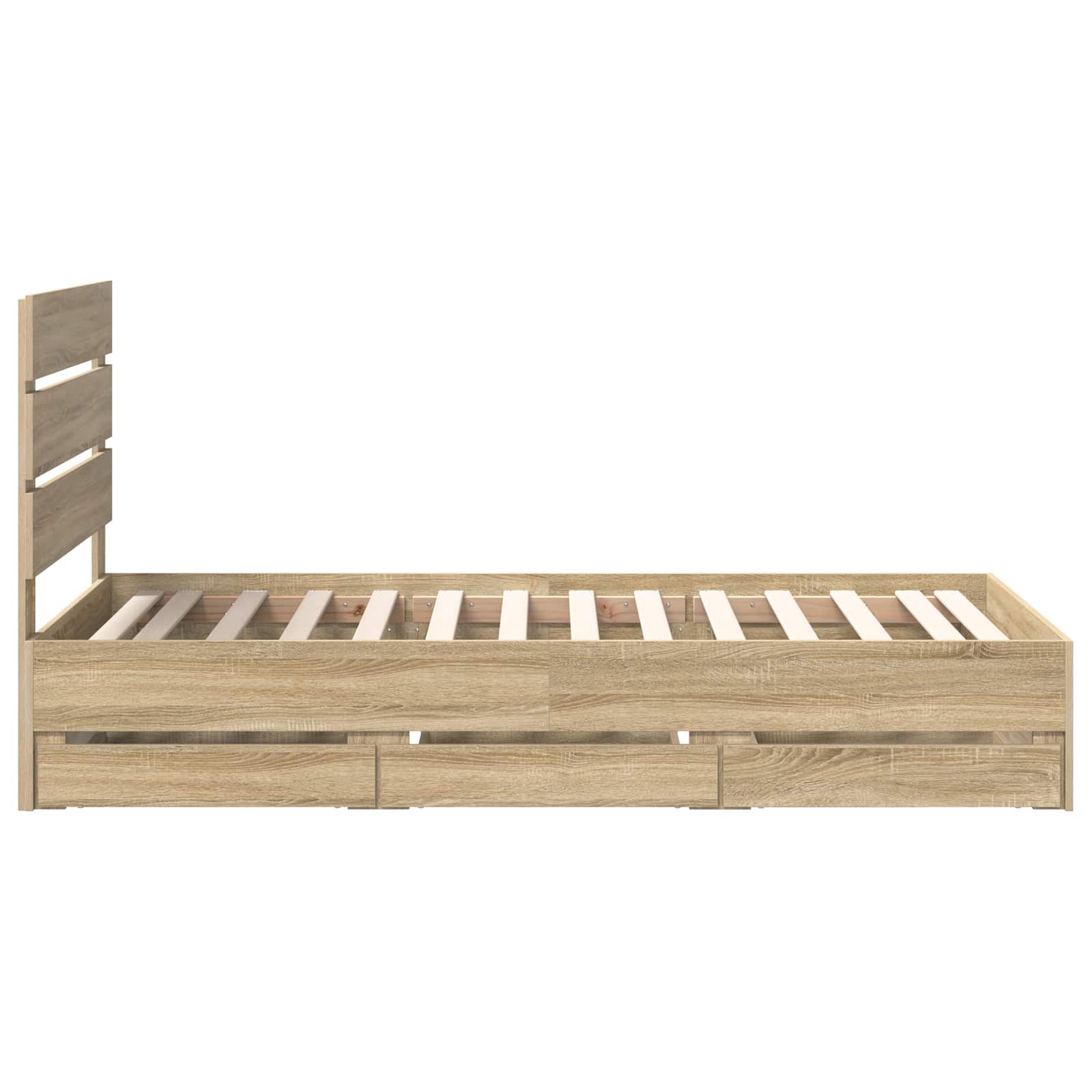 Bettrahmen Sonoma-Eiche 75 x 190 cm Ingenieurs Holz