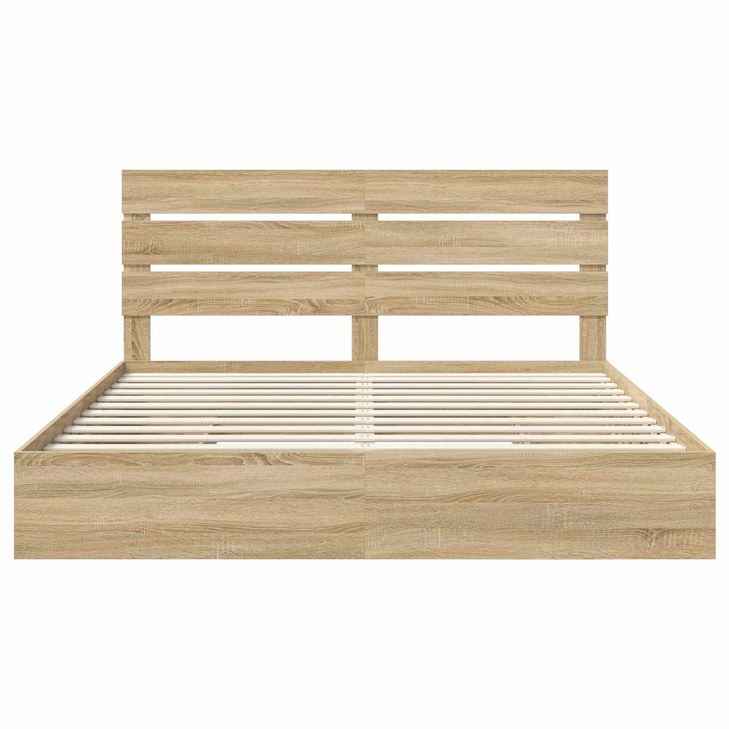 Aufbewahrungsbett Sonoma-Eiche 180 x 200 cm Holzwerkstoff