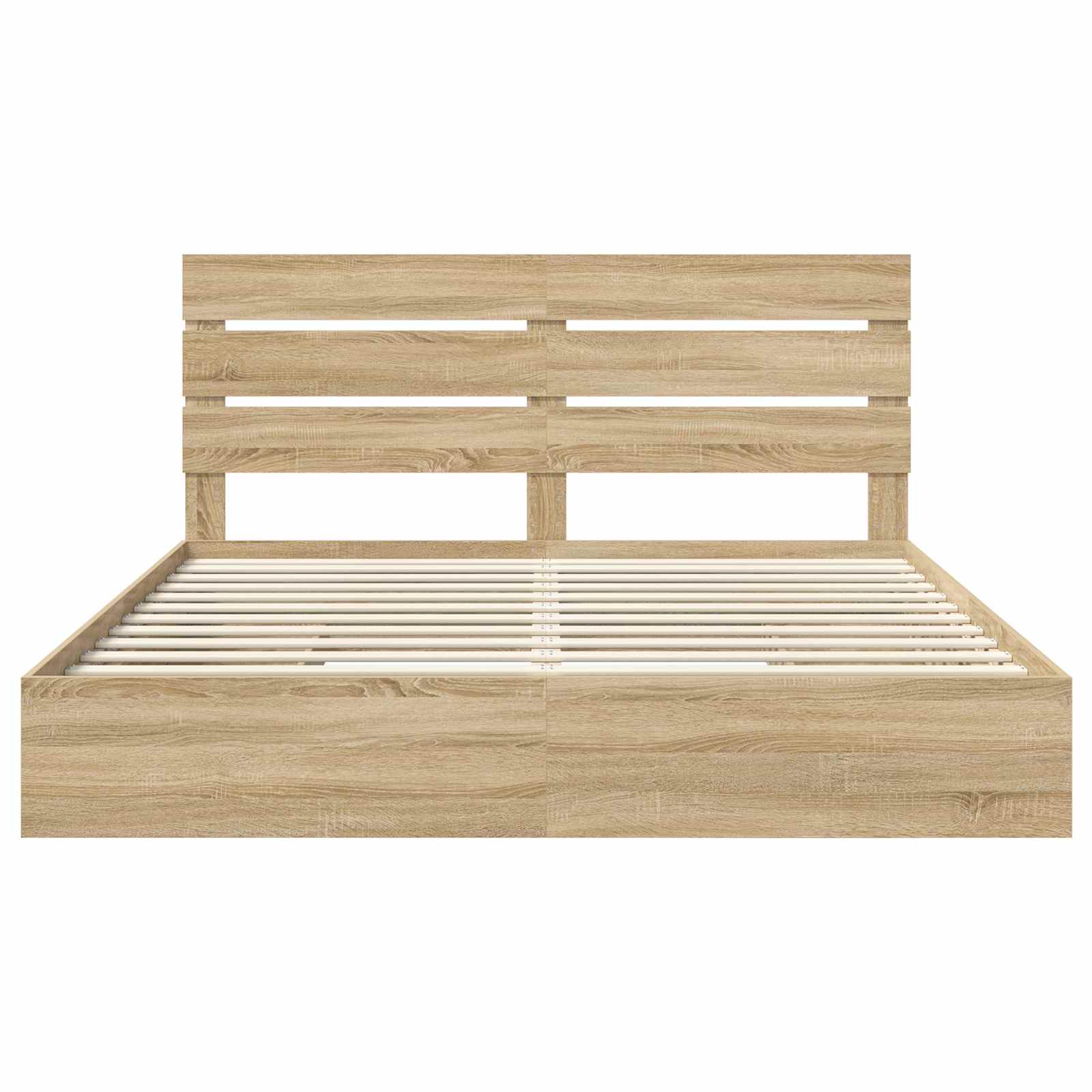 Aufbewahrungsbett Sonoma-Eiche 180 x 200 cm Holzwerkstoff
