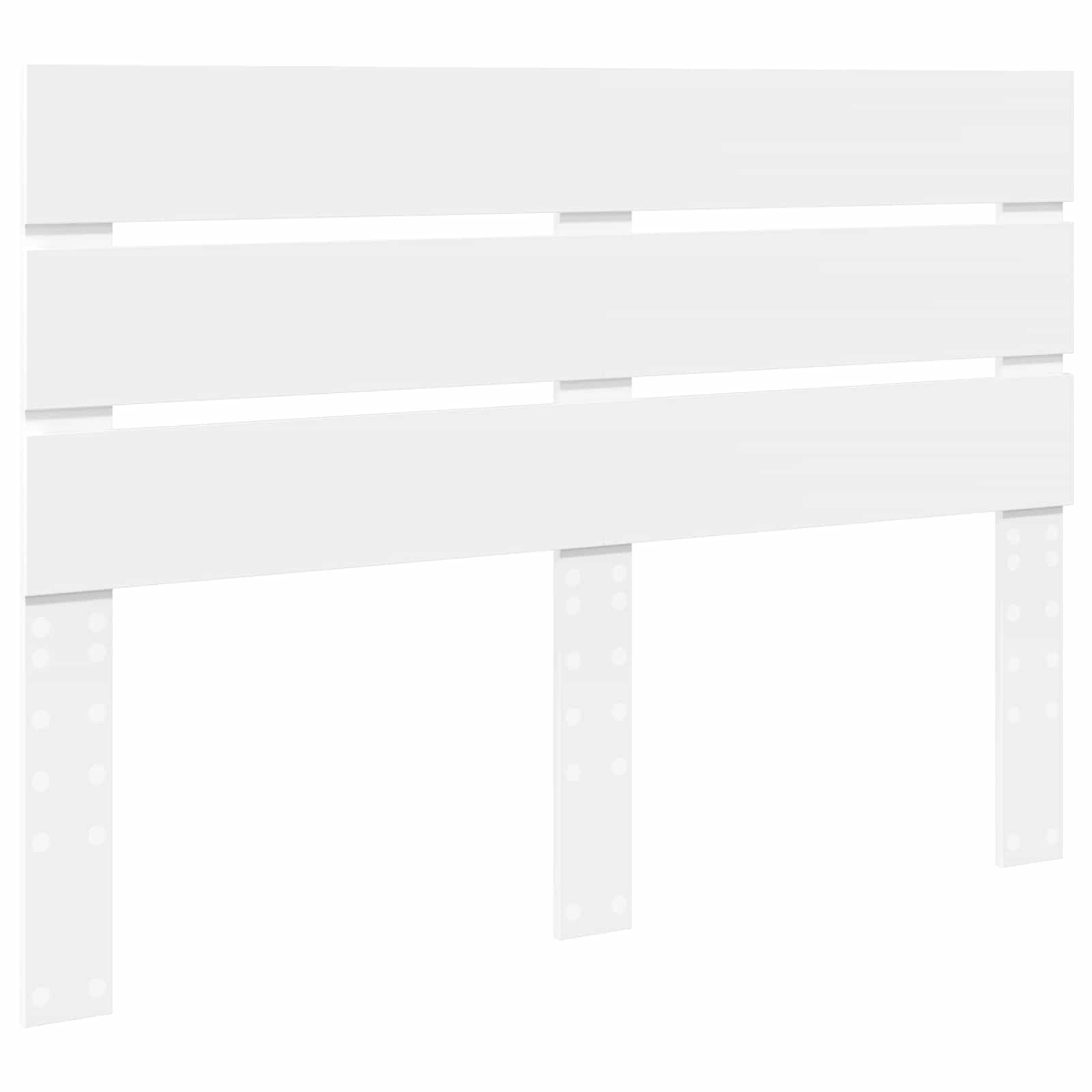 Bettrahmen mit Schubladen Weiß 140 x 190 cm Holzwerkstoff