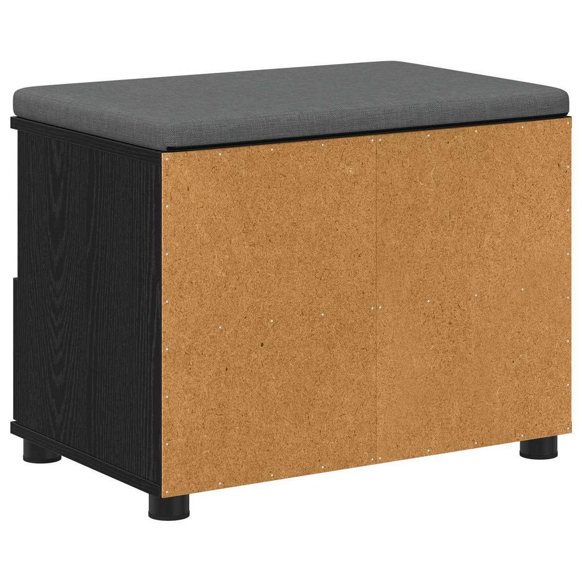 Flurbank Schwarz Eichen-Optik 60 x 38 x 46 cm