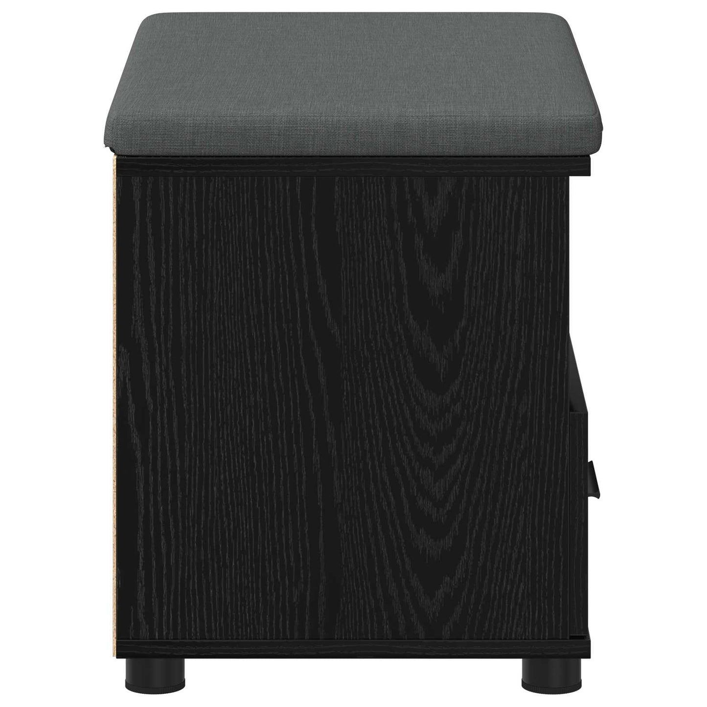 Flurbank Schwarz Eichen-Optik 60 x 38 x 46 cm
