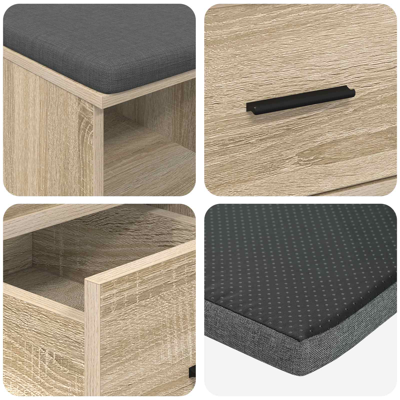 Flurbank Sonoma-Eiche 60 x 38 x 46 cm