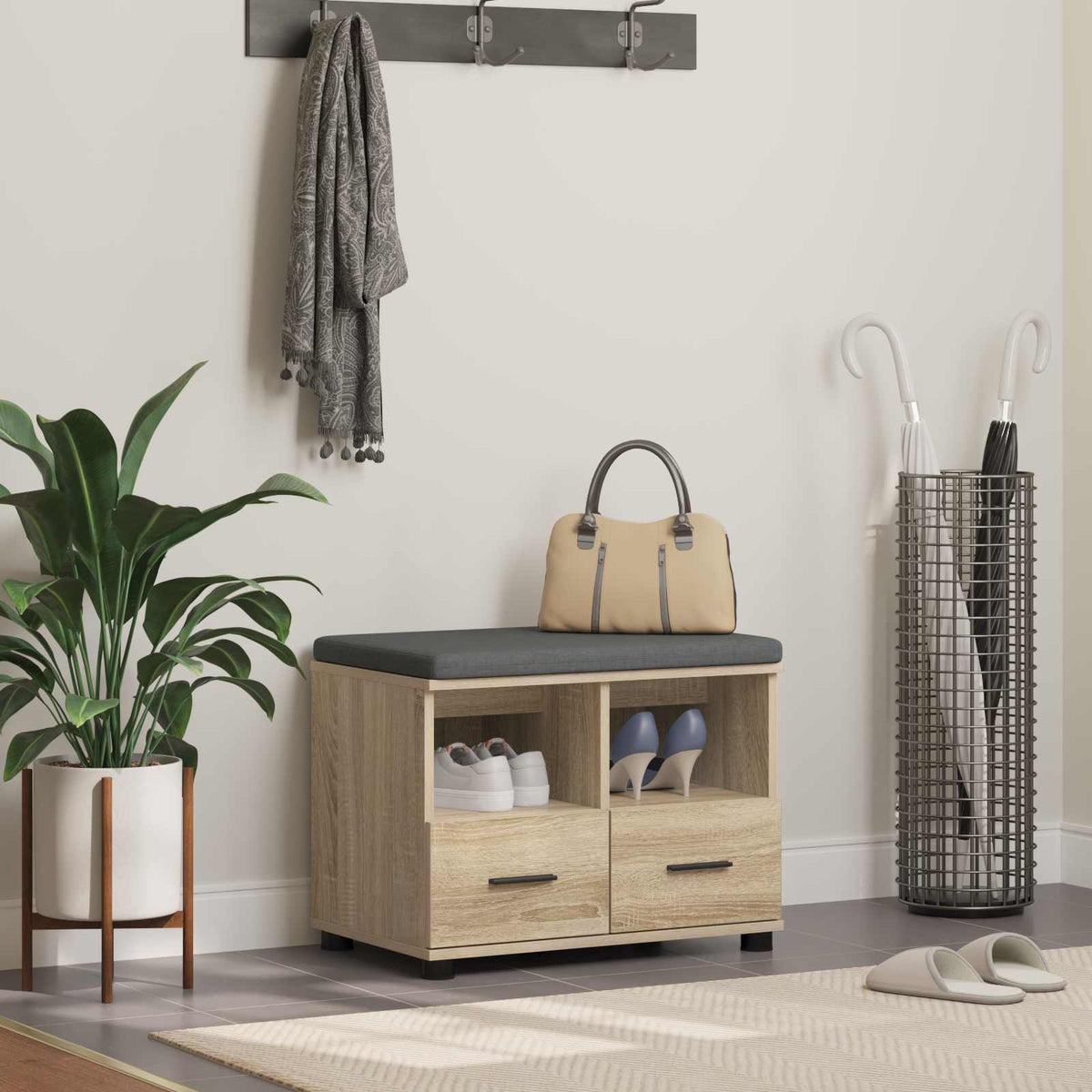 Flurbank Sonoma-Eiche 60 x 38 x 46 cm