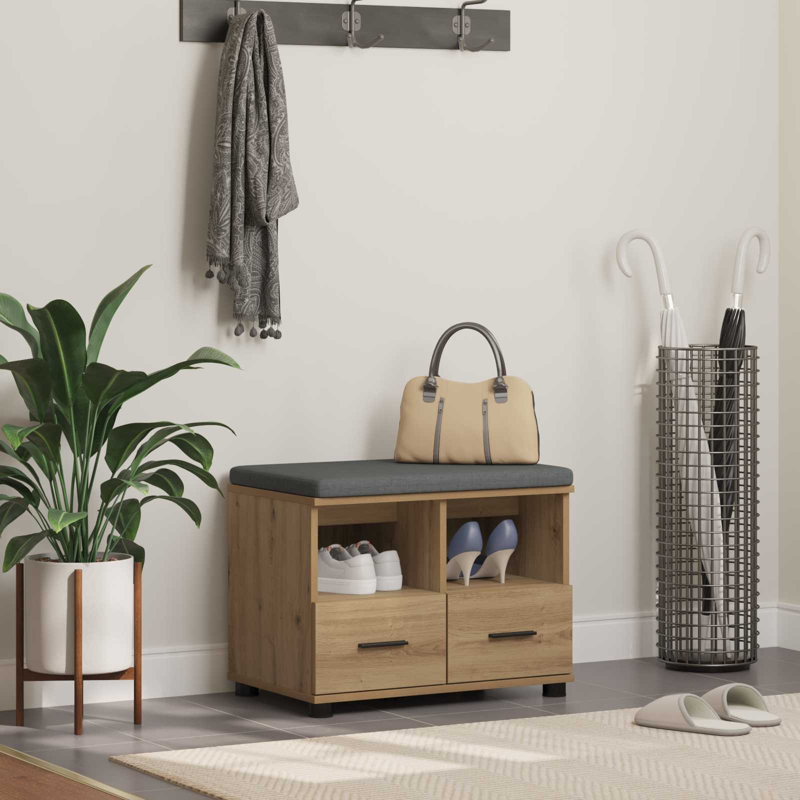 Flurbank Artisan-Eiche 60 x 38 x 46 cm