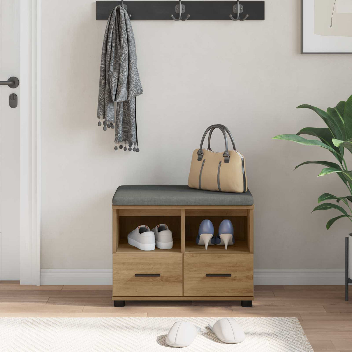 Flurbank Artisan-Eiche 60 x 38 x 46 cm