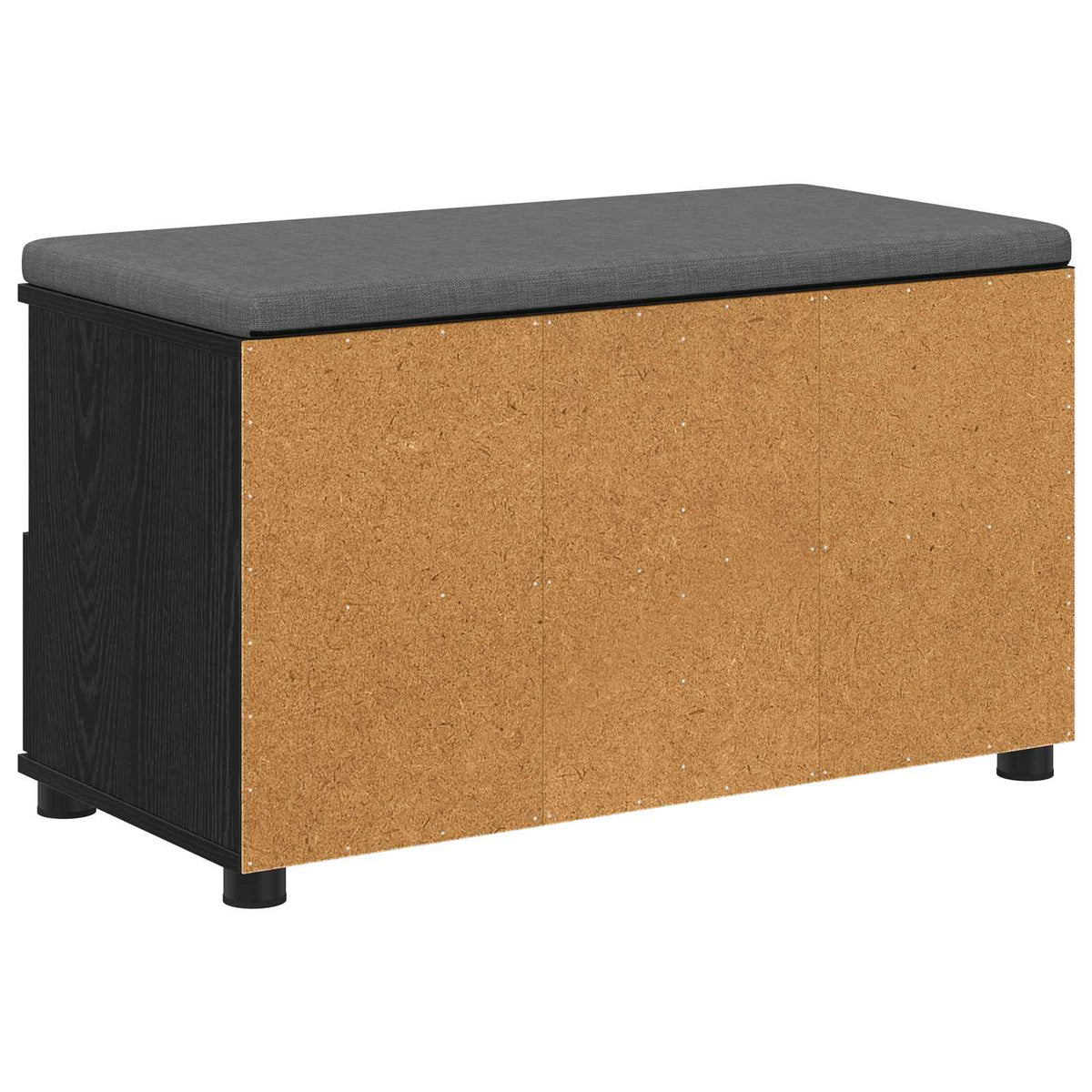 Flurbank Schwarz Eichen-Optik 80 x 38 x 46 cm
