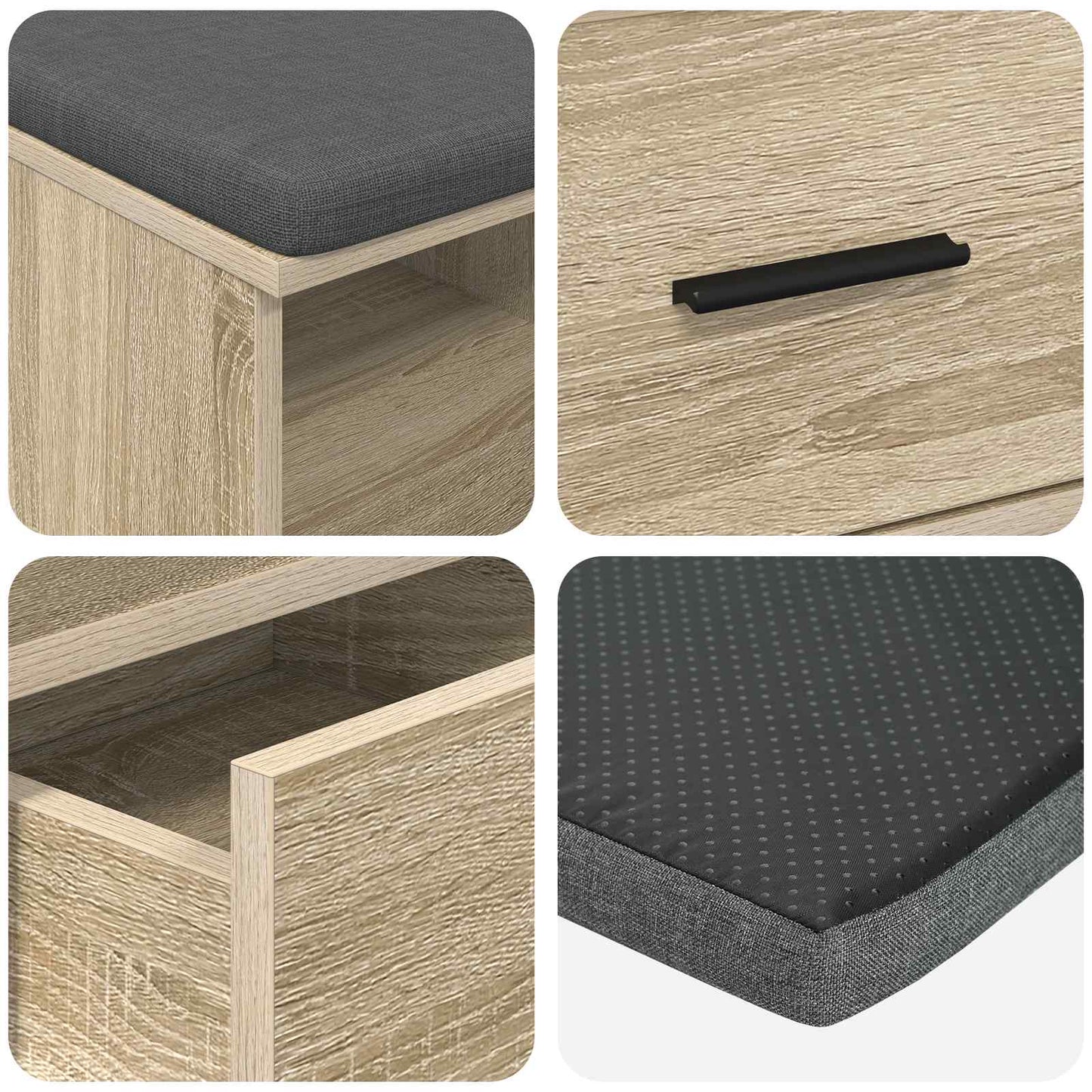 Flurbank Sonoma-Eiche 80 x 38 x 46 cm