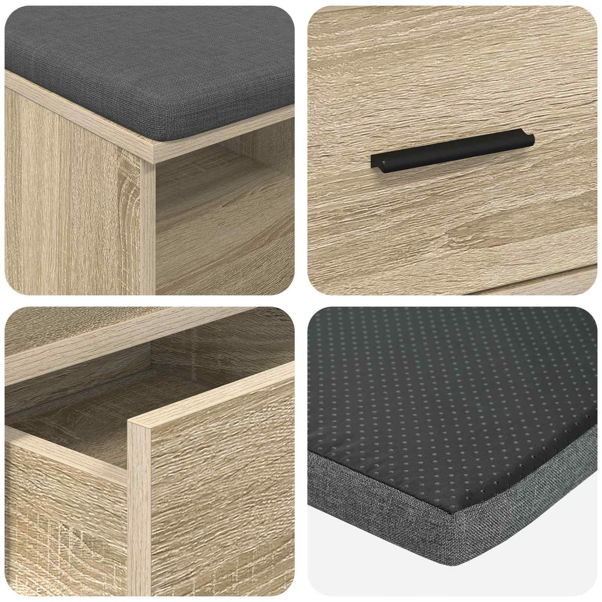 Flurbank Sonoma-Eiche 80 x 38 x 46 cm
