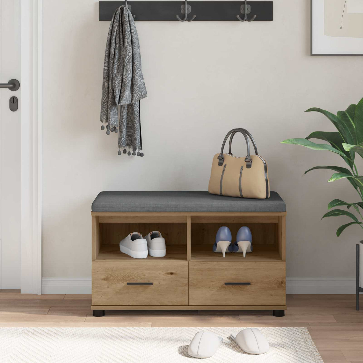 Flurbank Artisan-Eiche 80 x 38 x 46 cm