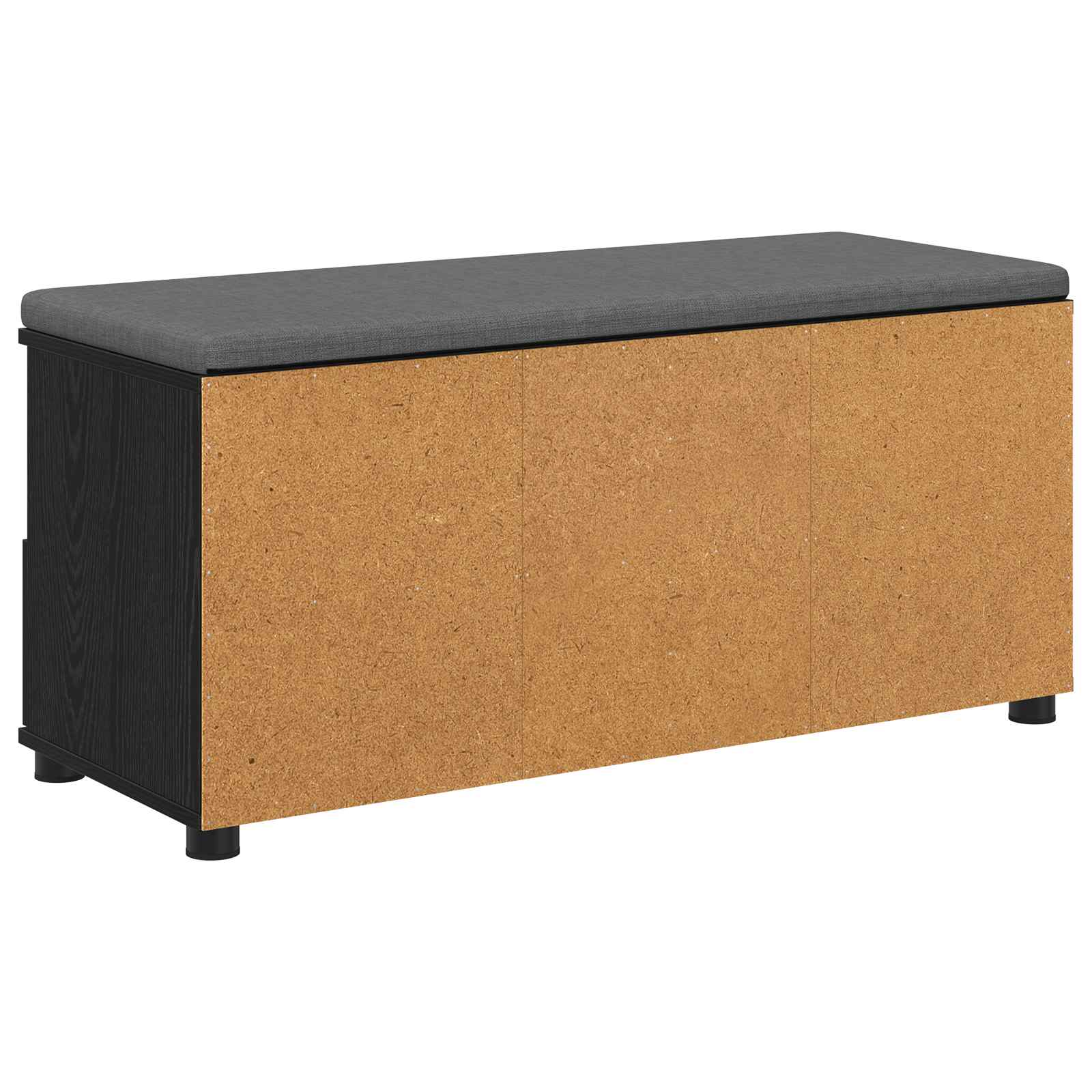 Flurbank Schwarz Eichen-Optik 100 x 38 x 46 cm