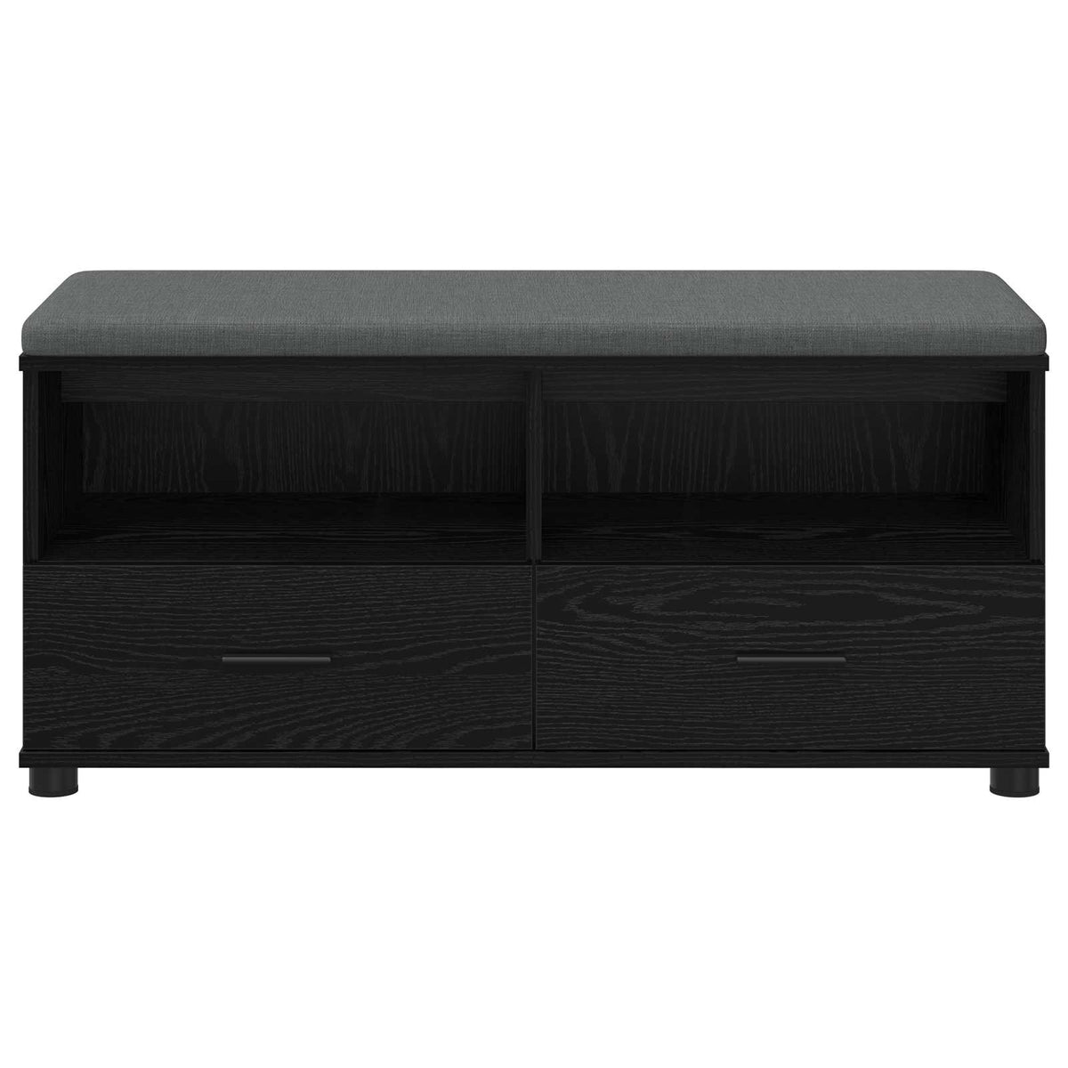 Flurbank Schwarz Eichen-Optik 100 x 38 x 46 cm