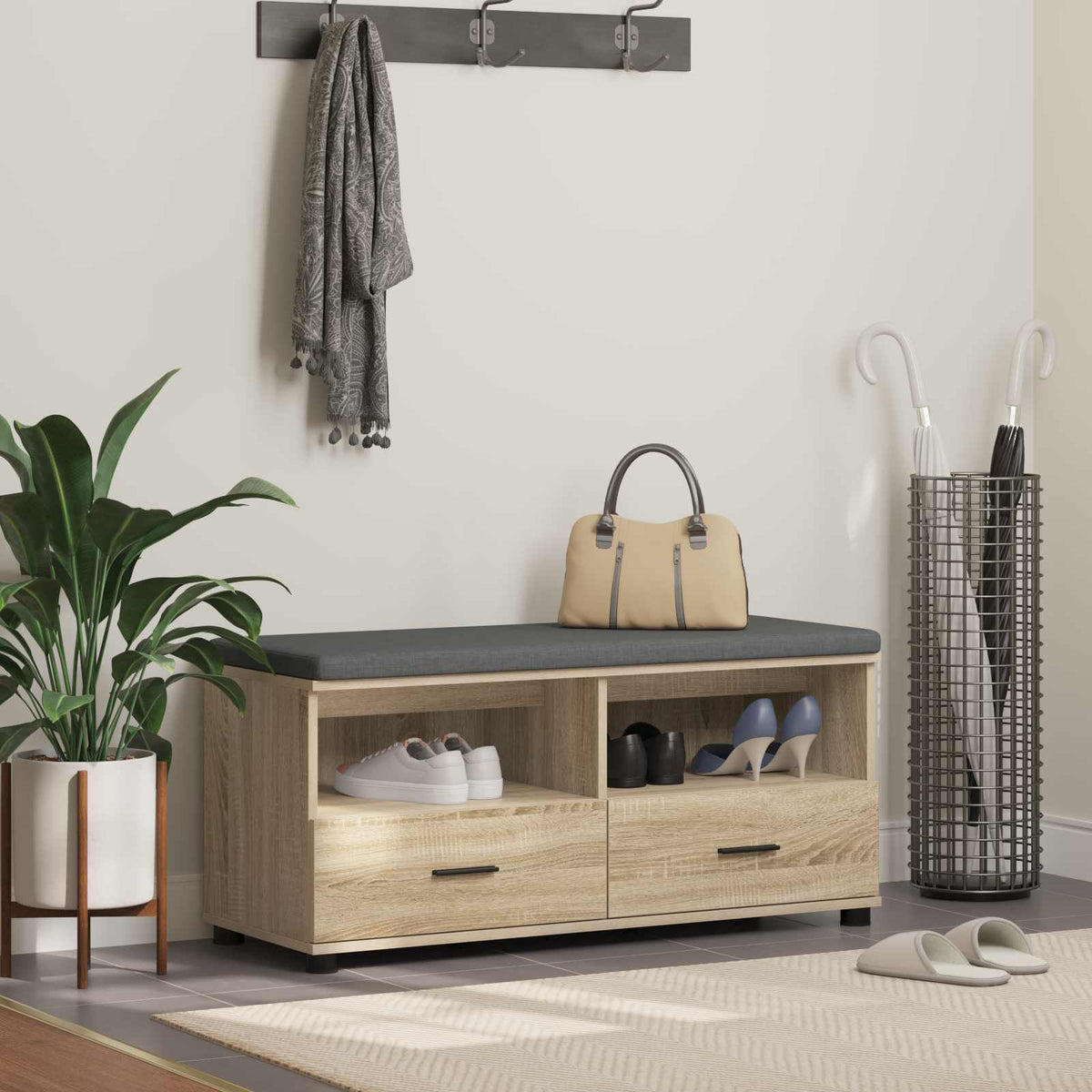 Flurbank Sonoma-Eiche 100 x 38 x 46 cm