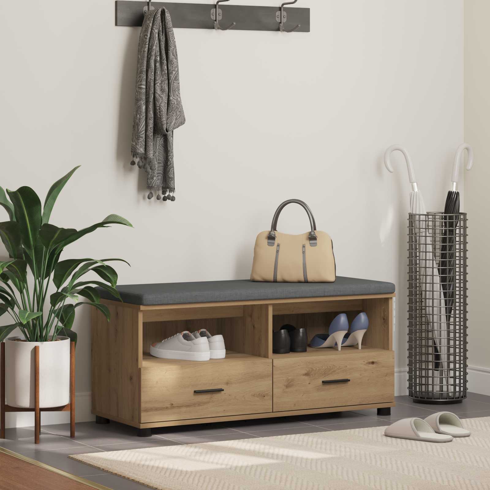 Flurbank Artisan-Eiche 100 x 38 x 46 cm