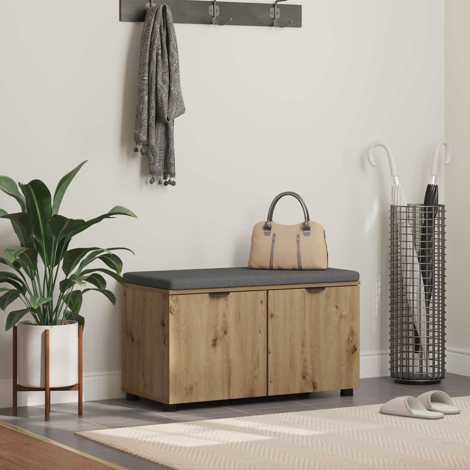 Flurbank Artisan-Eiche 80 x 38 x 46 cm