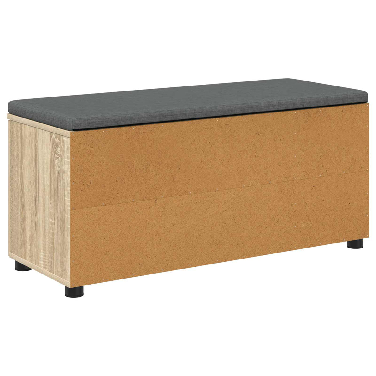 Flurbank mit Kissen mit Regal Sonoma-Eiche 100 x 38 x 46 cm