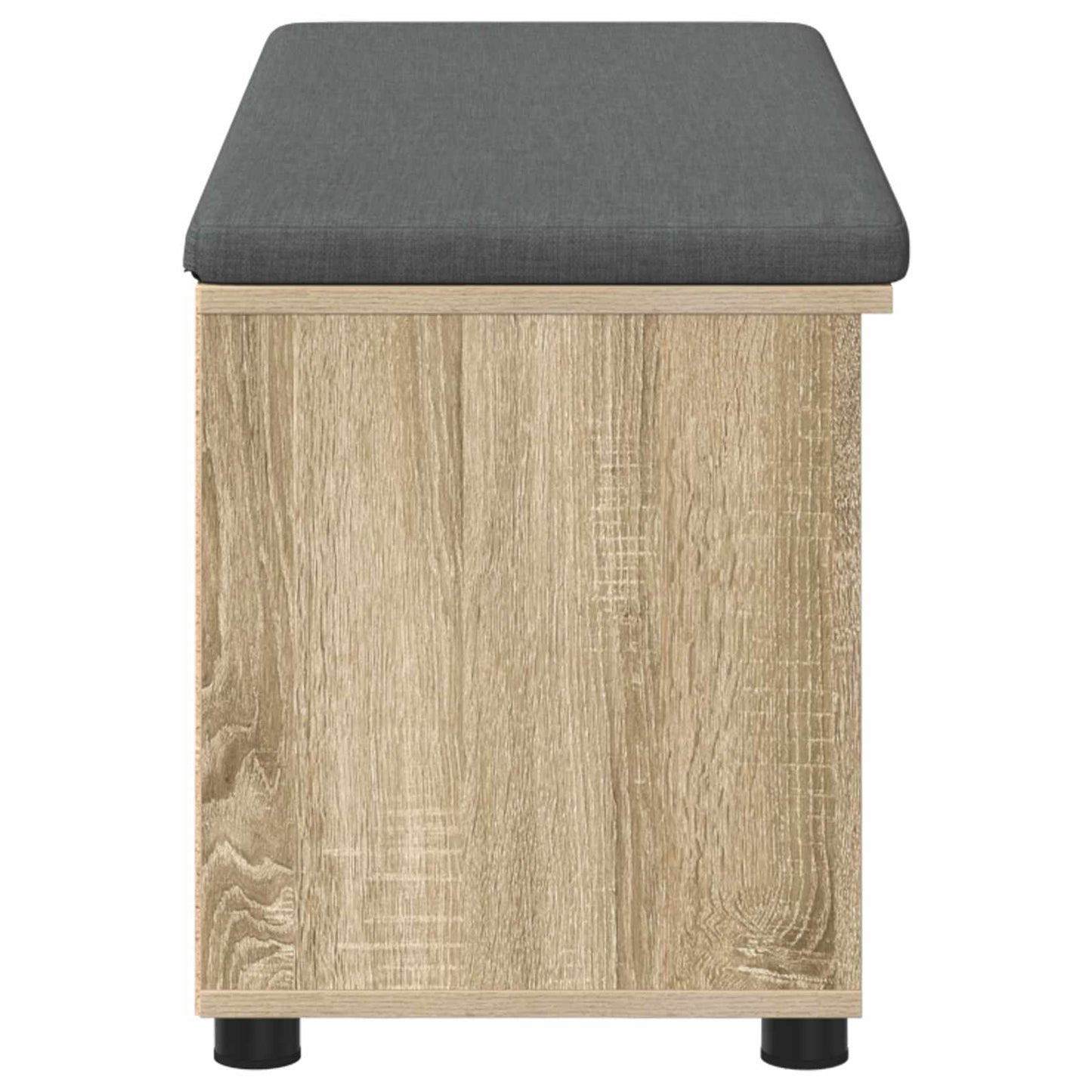 Flurbank mit Kissen mit Regal Sonoma-Eiche 100 x 38 x 46 cm