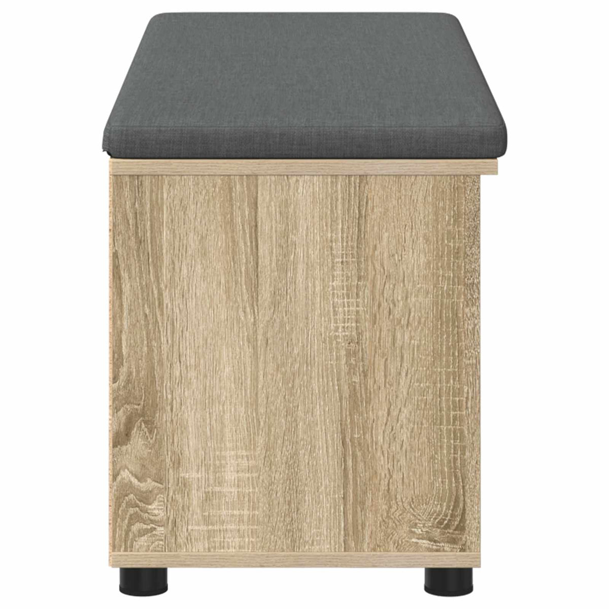 Flurbank mit Kissen mit Regal Sonoma-Eiche 100 x 38 x 46 cm
