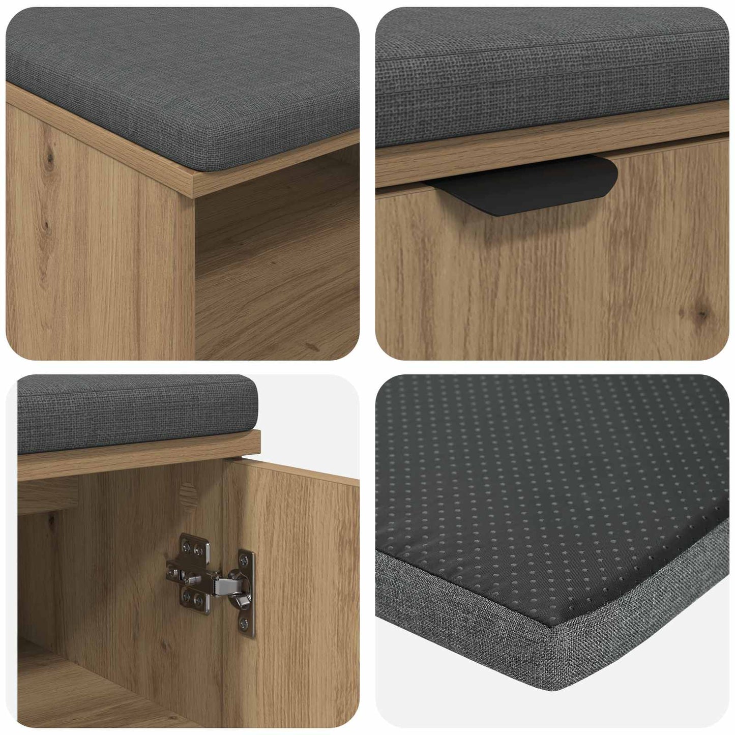 Flurbank Artisan-Eiche 100 x 38 x 46 cm