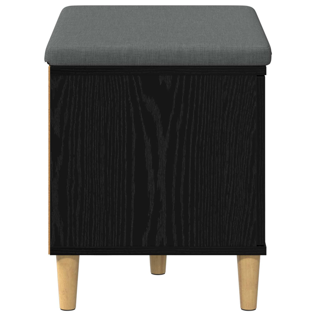 Flurbank mit Kissen mit Speicher Schwarze Eiche 60 x 38 x 46 cm
