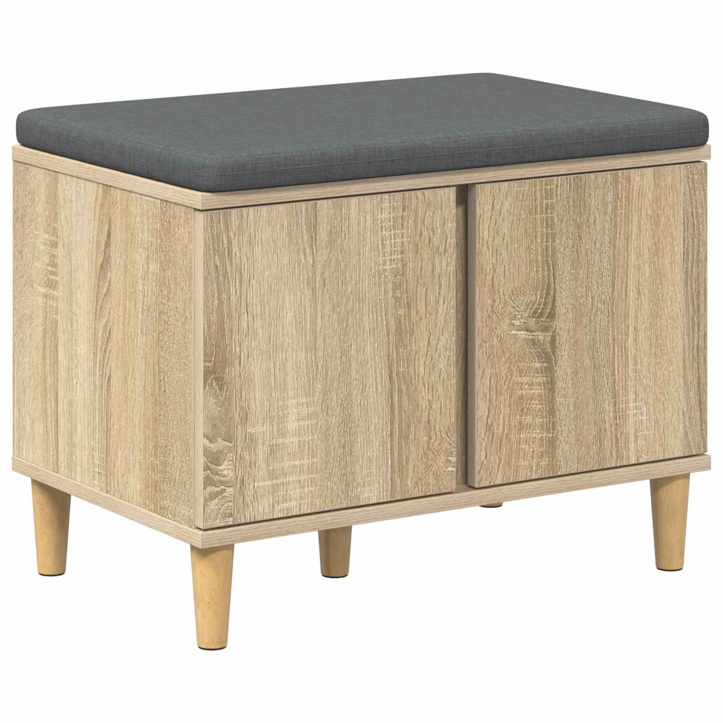 Flurbank mit Kissen mit Speicher Sonoma-Eiche 60 x 38 x 46 cm