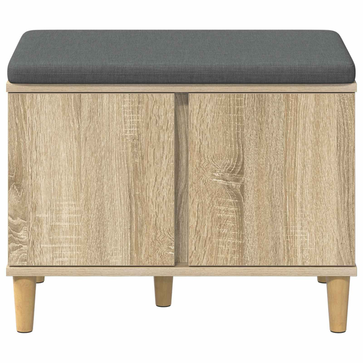 Flurbank mit Kissen mit Speicher Sonoma-Eiche 60 x 38 x 46 cm