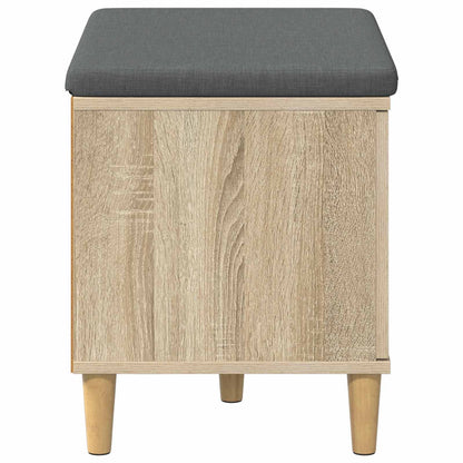 Flurbank mit Kissen mit Speicher Sonoma-Eiche 60 x 38 x 46 cm