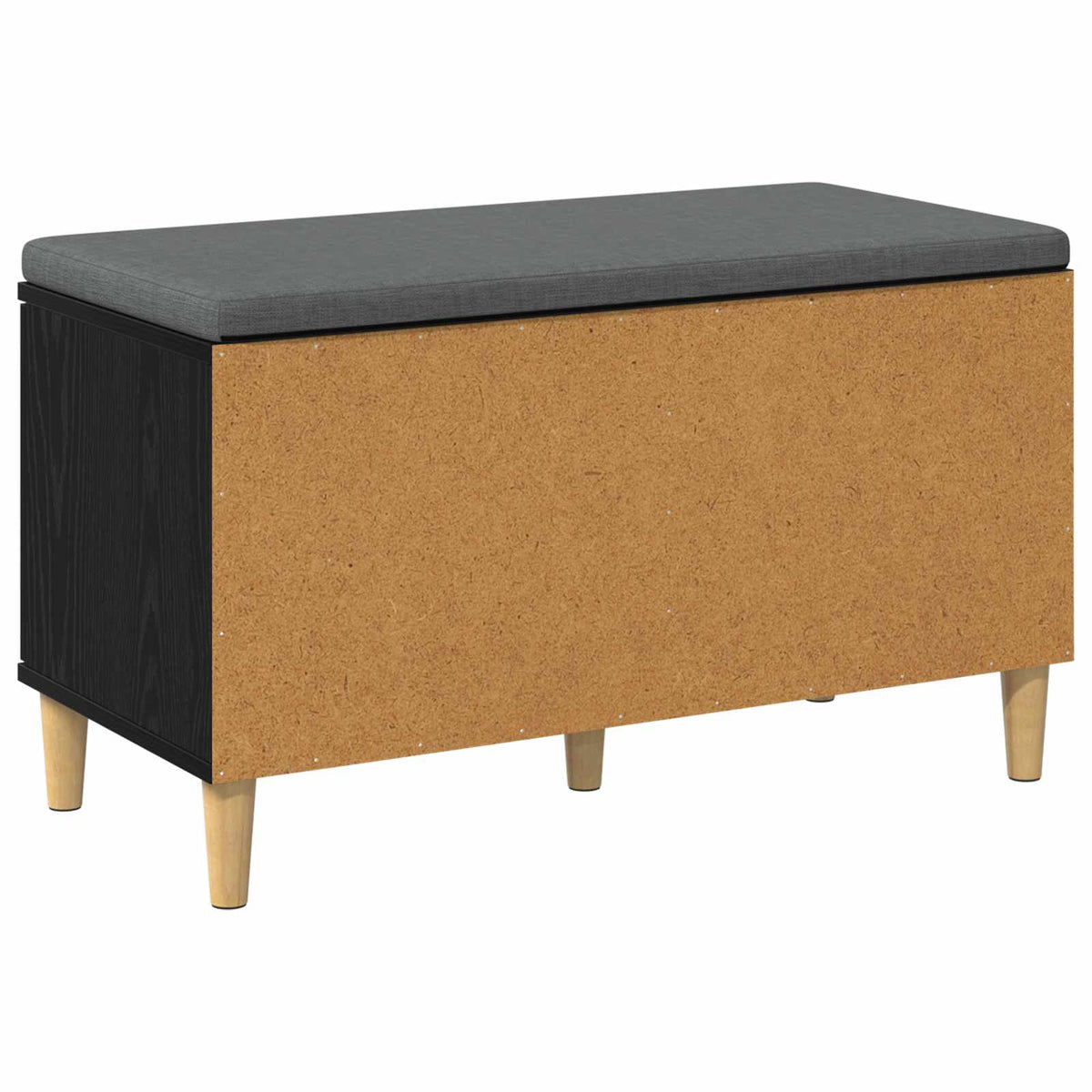 Flurbank mit Kissen mit Speicher Schwarze Eiche 80 x 38 x 46 cm