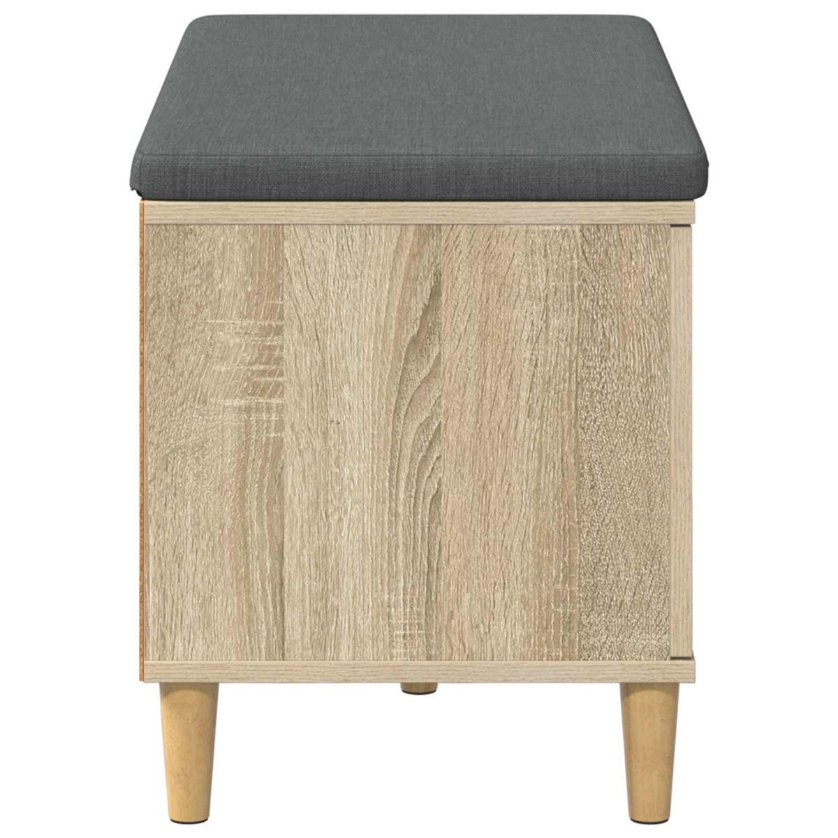 Flurbank mit Kissen mit Speicher Sonoma-Eiche 80 x 38 x 46 cm