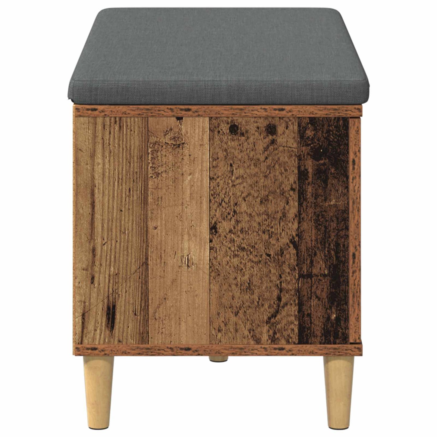 Flurbank mit Kissen mit Speicher Altholz 80 x 38 x 46 cm