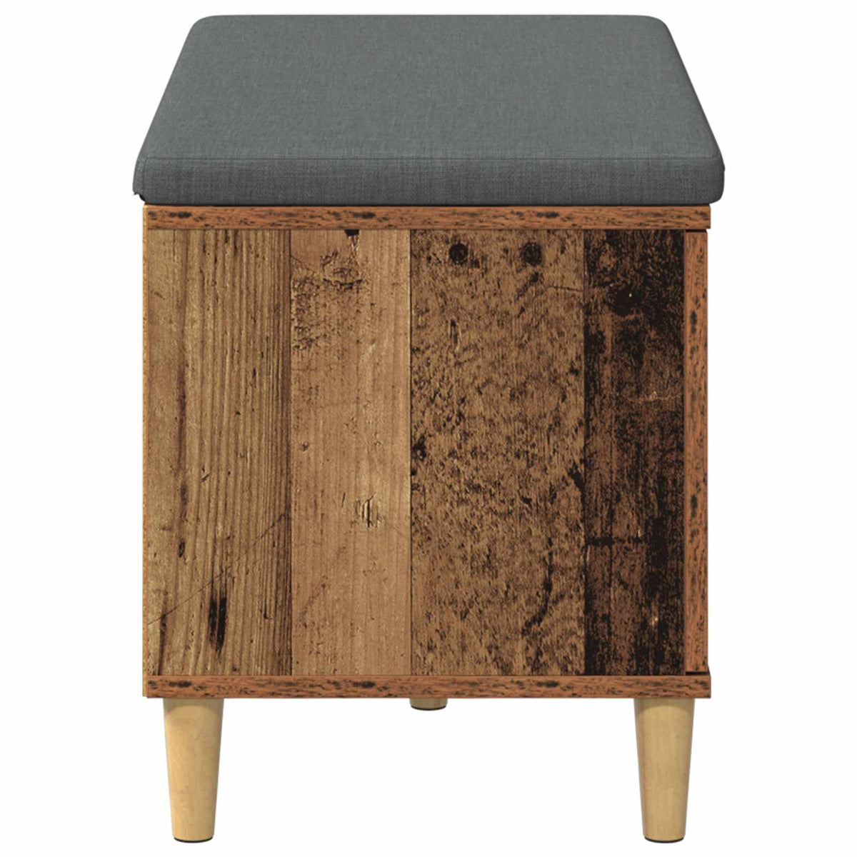 Flurbank mit Kissen mit Speicher Altholz 80 x 38 x 46 cm