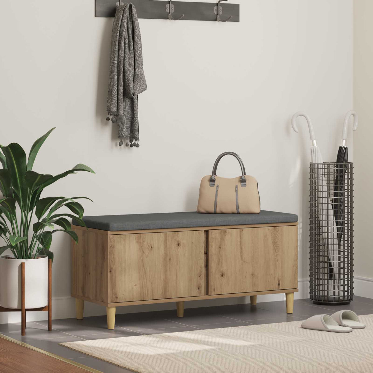 Flurbank Artisan-Eiche 100 x 38 x 46 cm