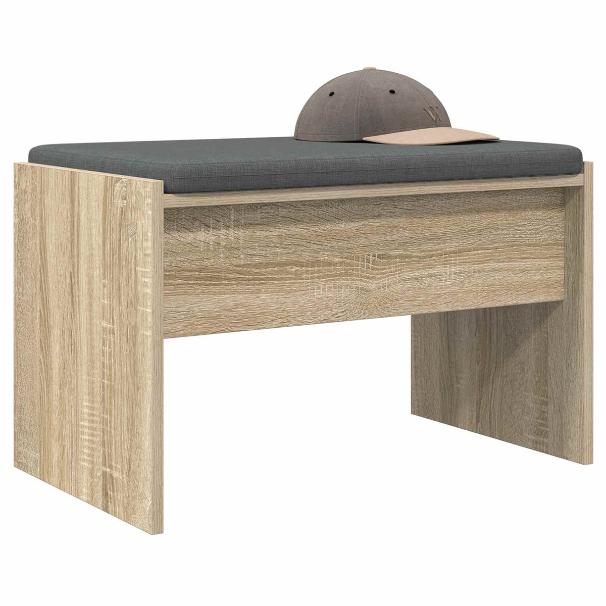 Flurbank mit Kissen Sonoma-Eiche 63 x 38 x 40 cm