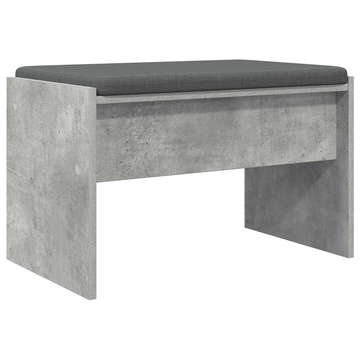 Flurbank mit Kissen Beton Grau 63 x 38 x 40 cm