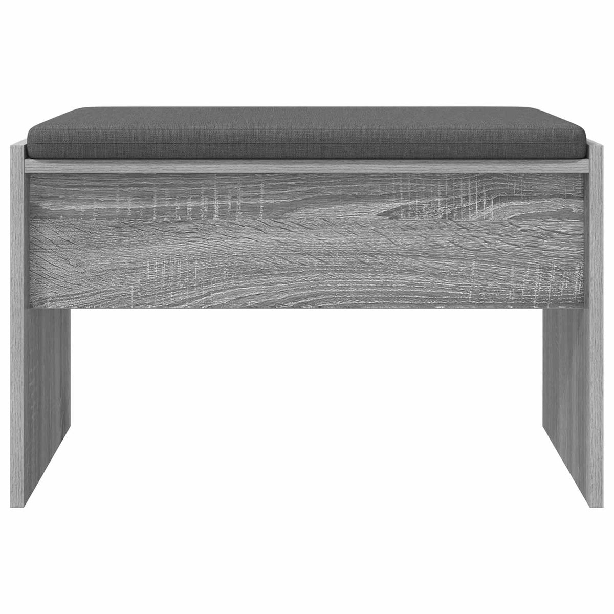 Flurbank mit Kissen Graues Sonoma 63 x 38 x 40 cm