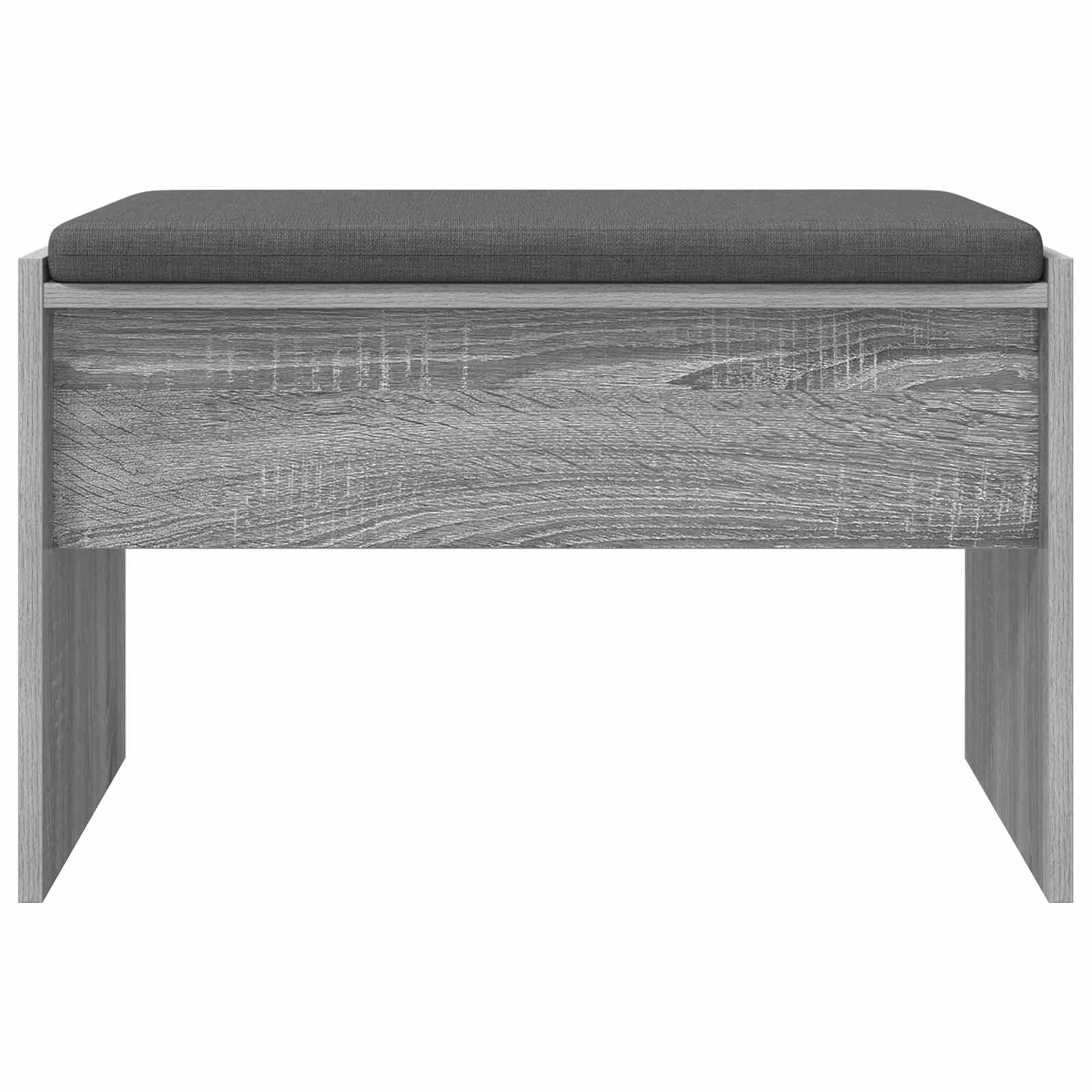 Flurbank mit Kissen Graues Sonoma 63 x 38 x 40 cm