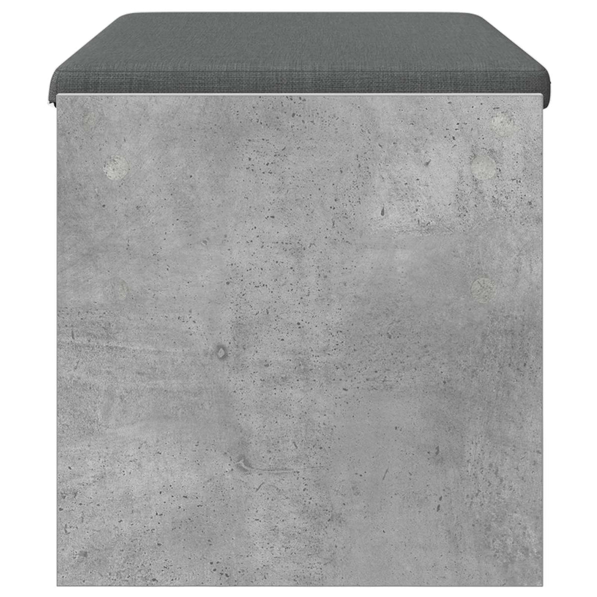 Flurbank mit Kissen Beton Grau 83 x 38 x 40 cm