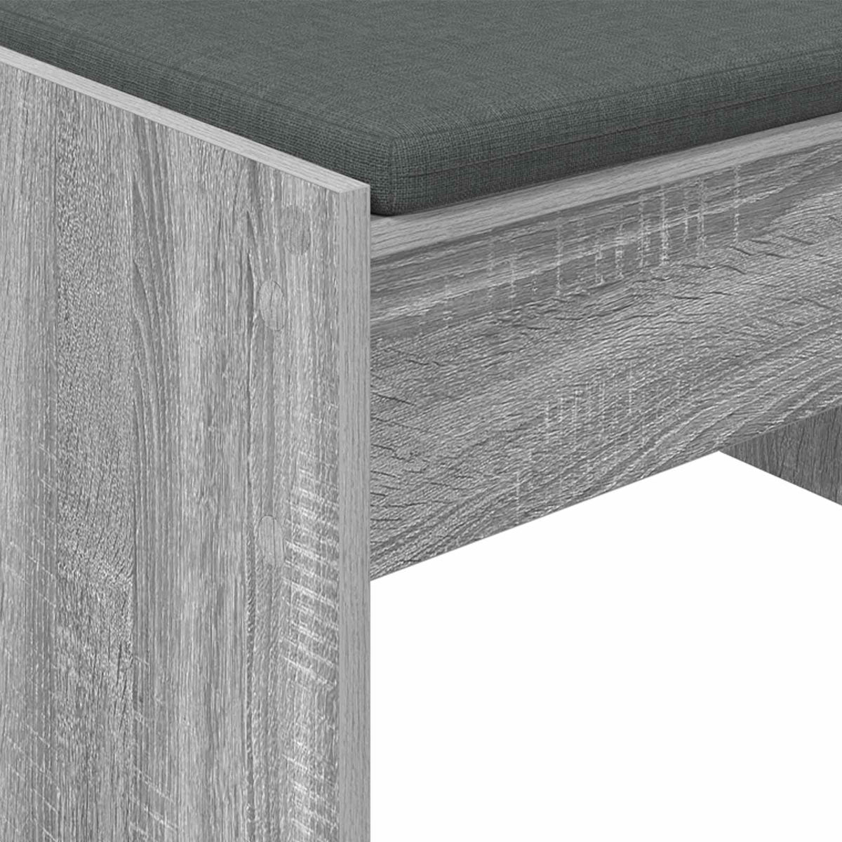 Flurbank mit Kissen Graues Sonoma 83 x 38 x 40 cm