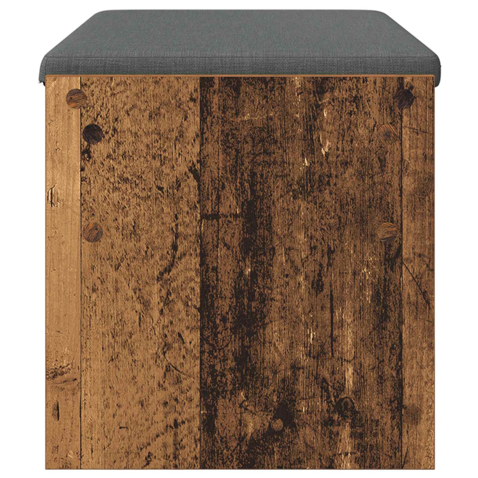 Flurbank mit Kissen Altholz 83 x 38 x 40 cm