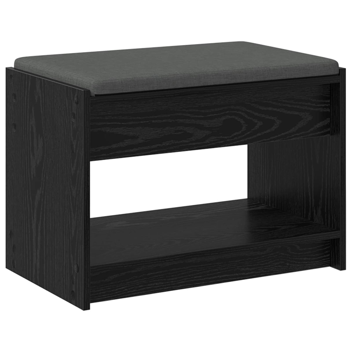 Flurbank Schwarz Eichen-Optik 63 x 38 x 45 cm