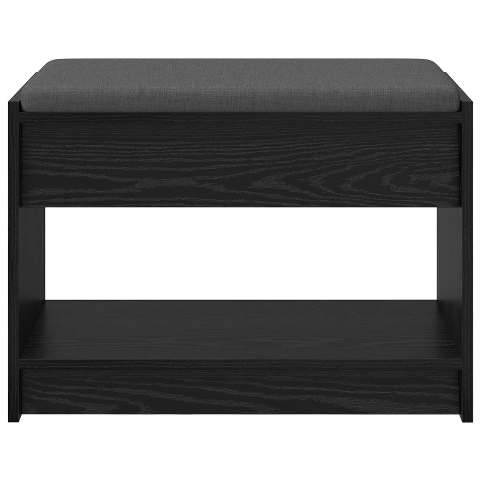 Flurbank Schwarz Eichen-Optik 63 x 38 x 45 cm