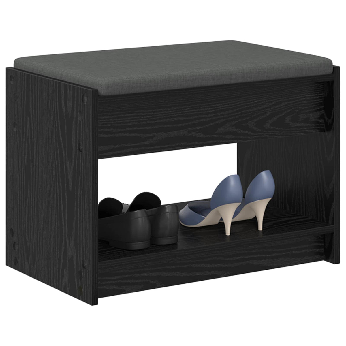 Flurbank Schwarz Eichen-Optik 63 x 38 x 45 cm