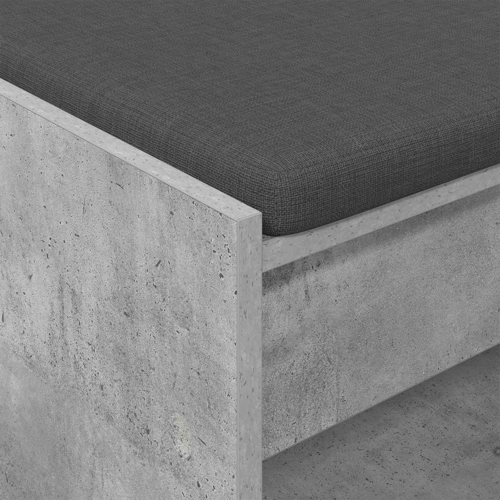 Flurbank Betongrau 63 x 38 x 45 cm