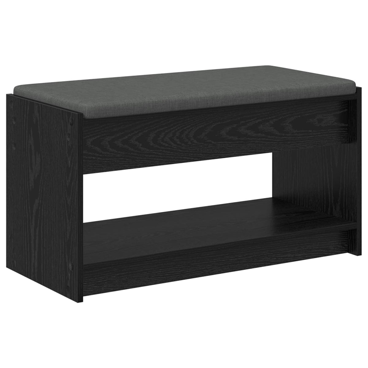 Flurbank Schwarz Eichen-Optik 83 x 38 x 45 cm