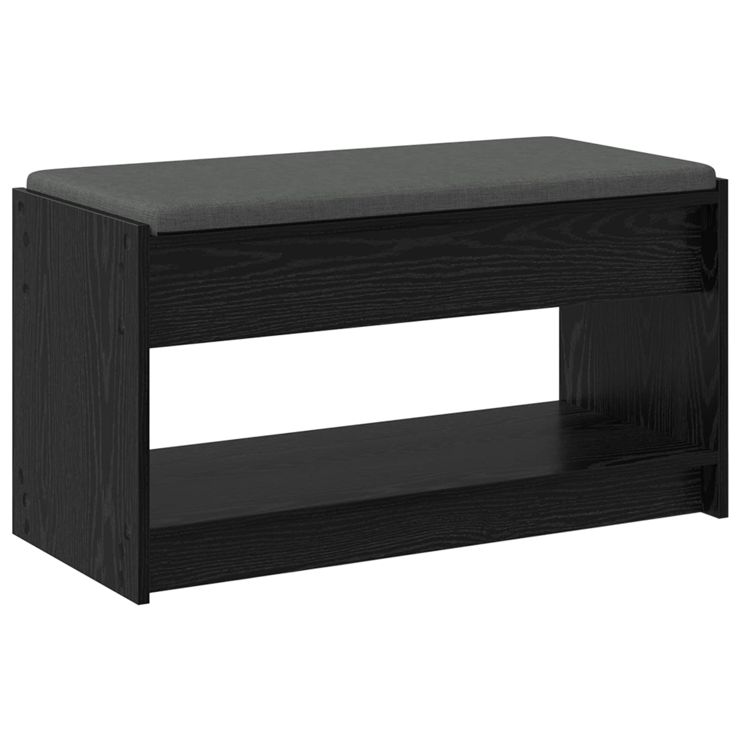Flurbank Schwarz Eichen-Optik 83 x 38 x 45 cm