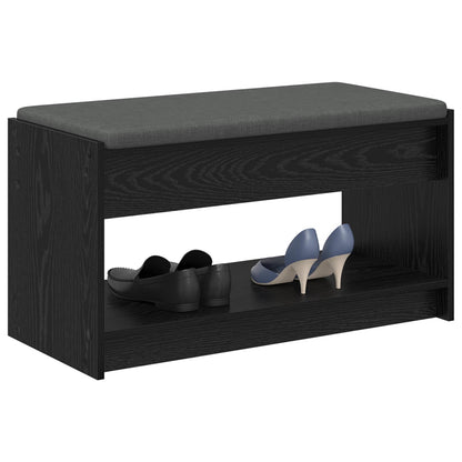 Flurbank Schwarz Eichen-Optik 83 x 38 x 45 cm