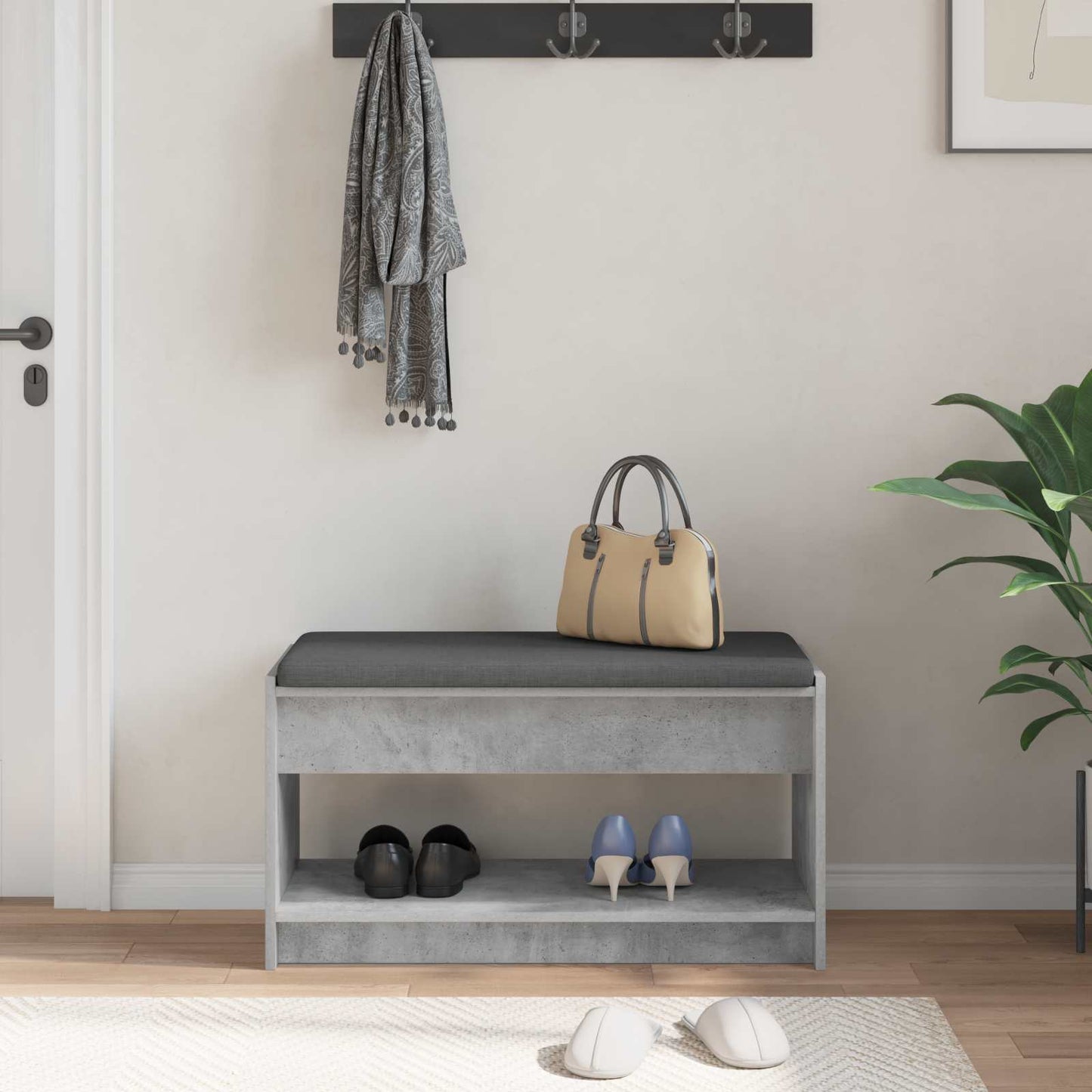 Flurbank Betongrau 83 x 38 x 45 cm