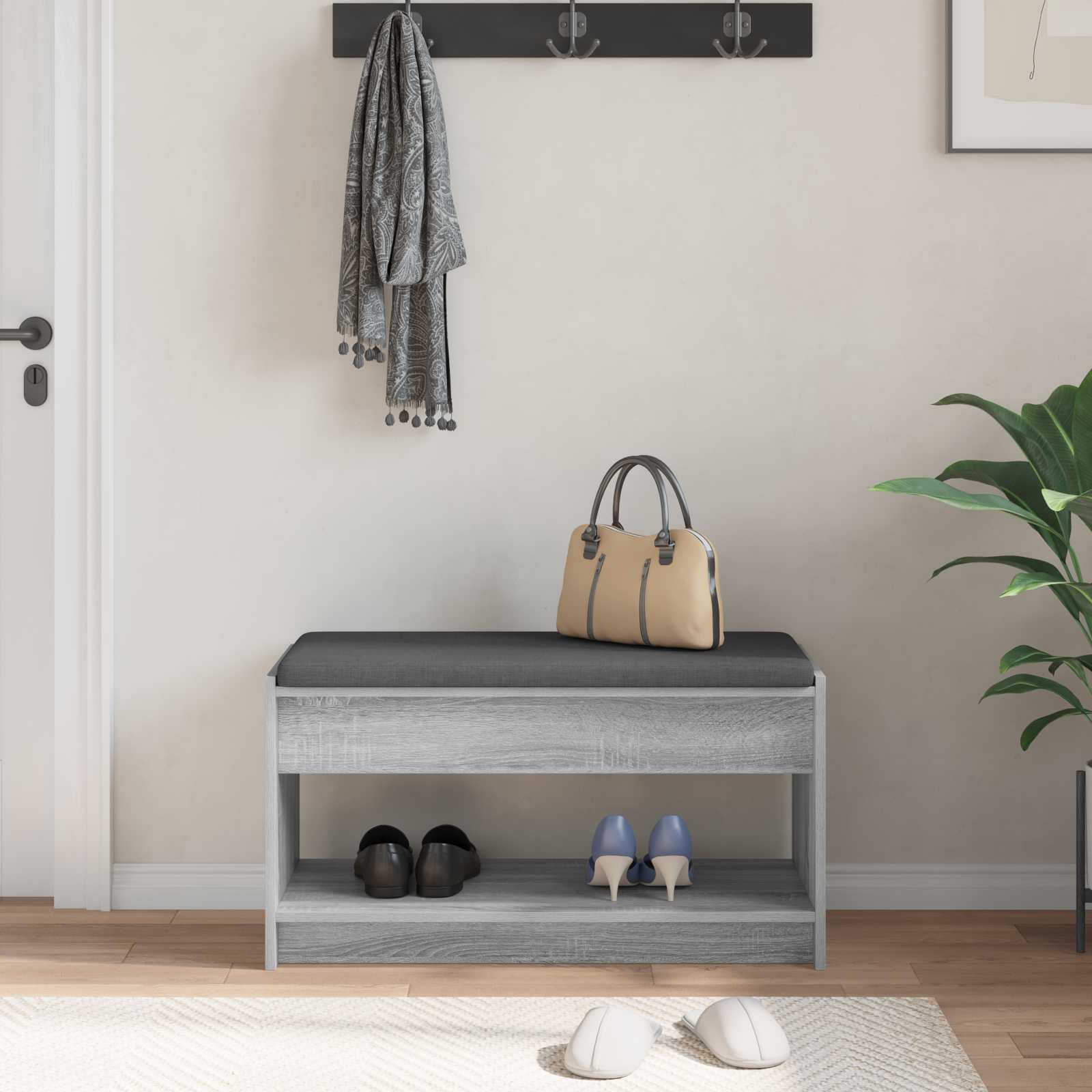 Flurbank Sonoma-Grau 83 x 38 x 45 cm