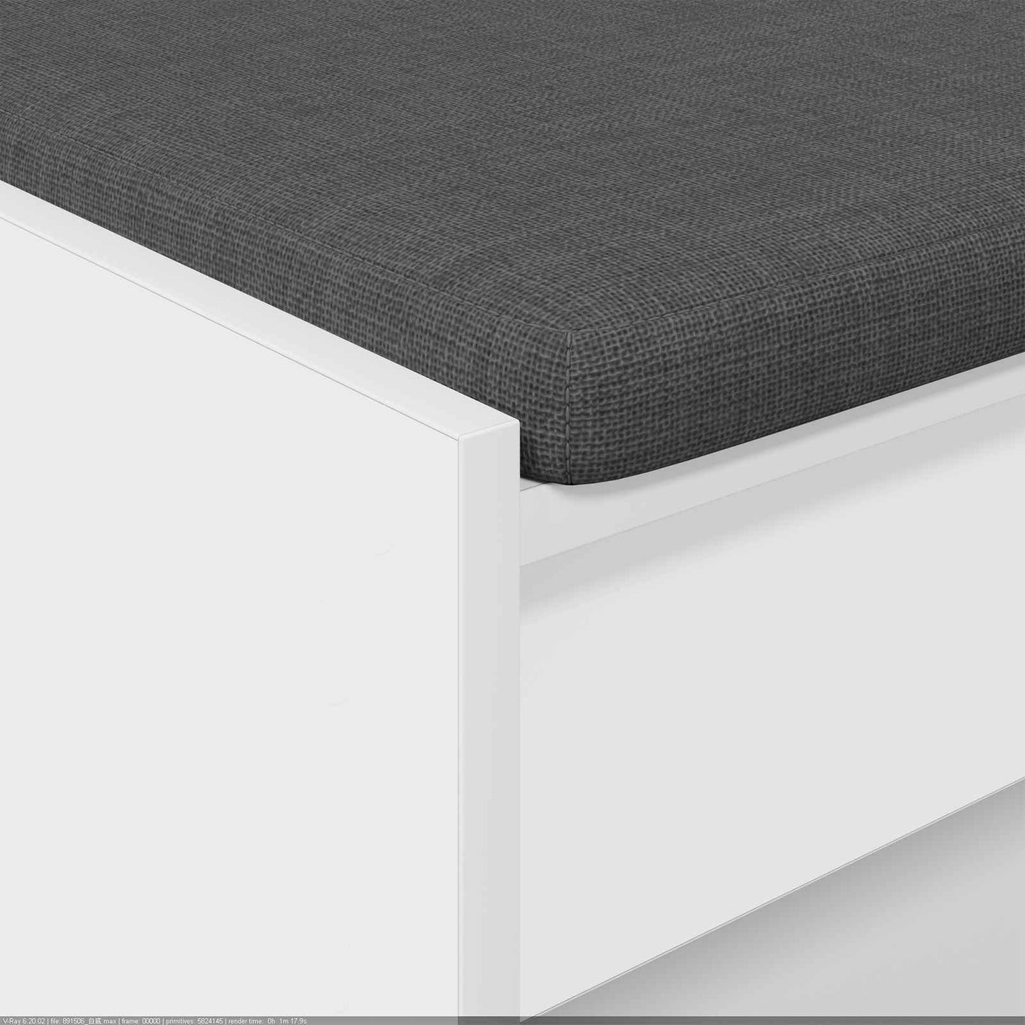 Flurbank Weiß 103 x 38 x 45 cm