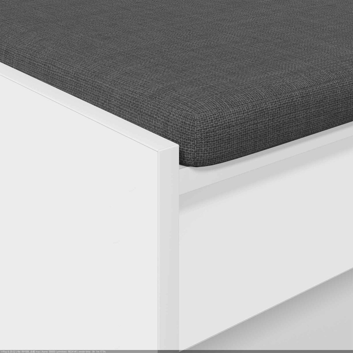 Flurbank Weiß 103 x 38 x 45 cm